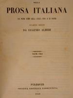 Tesoro Della Prosa Italiana, Dai Primi Tempi Della Lingua Fino Aiu Dì Nostri. Nuovamente Ordinato Da Eugenio Albèri
