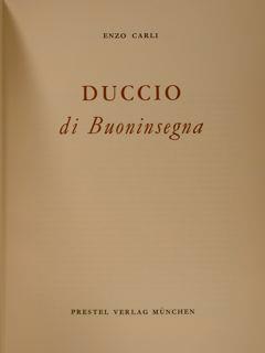 Duccio Di Buoninsegna - Emanuela Carli - copertina