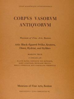 Corpus Vasorum Antiquorum. United States Of America Fasc.2 [Usa Fasc. 19] Attic Black-Figured Pelike, Kraters, Dinoi, Hydriai And Kylikes - Marion True - copertina
