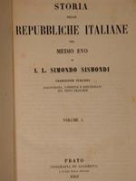 Storia Delle Repubbliche Italiane Del Medio Evo