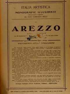 Italia artistica, Monografie illustrate XLI, RICCI C. (direz. di). AREZZO - Giannina Franciosi - copertina
