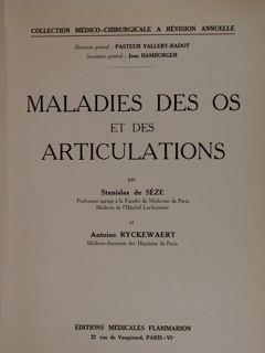 Maladies des os et des articulations di :De Sèze Stanislas. Ryckewaert Antoine - copertina
