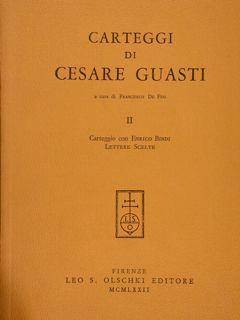 Carteggi Di Cesare Guasti - Francesco De Feo - copertina