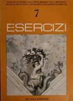 Università di Perugia. Istituto di storia dell'arte medievale e moderna. Facoltà di lettere e filosofia. Esercizi.Arte, musica e spettacolo 7