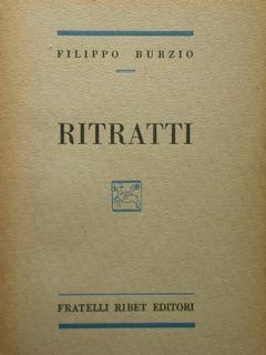 Ritratti, - Filippo Burzio - copertina