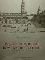 Iscrizioni modenesi romaniche e gotiche. Duomo e Palazzo del Comune.