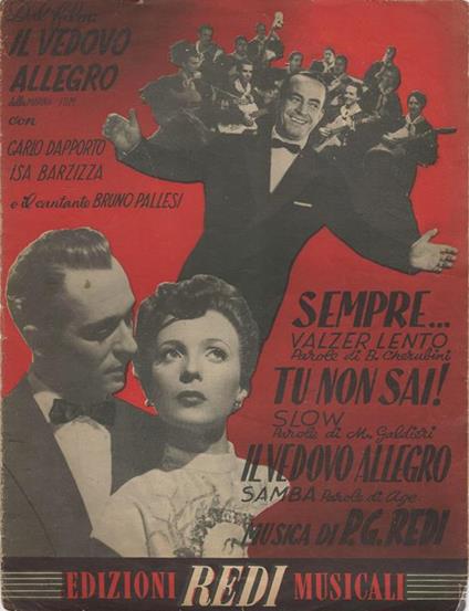 Sempre.. .- Tu non sai! - Il vedovo allegro - copertina