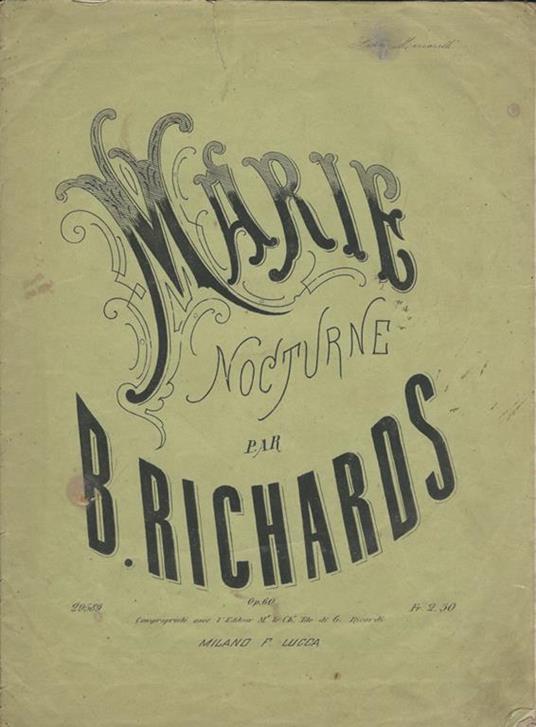 Marie Nocturne - copertina