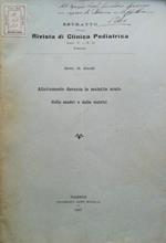 Allattamento durante le malattie acute delle madri o delle nutrici