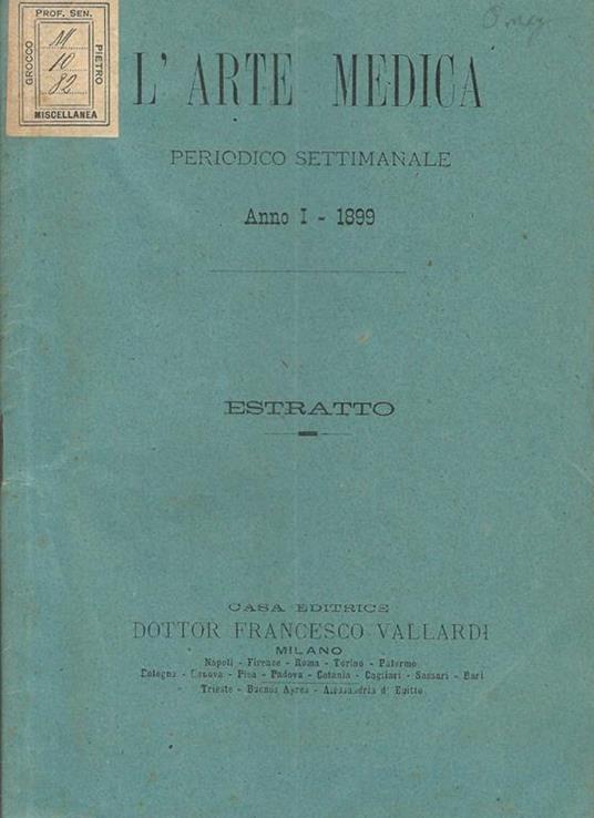 Le ossidazioni organiche in rapporto al ricambio materiale - Luigi D'Amato - copertina