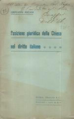 Posizione giuridica della Chiesa nel diritto italiano