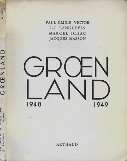 Groen Land. 1948-1949 - copertina