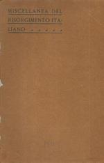 Miscellanea del Risorgimento Italiano. Vol I, Aprile 1911 Fasc. 2
