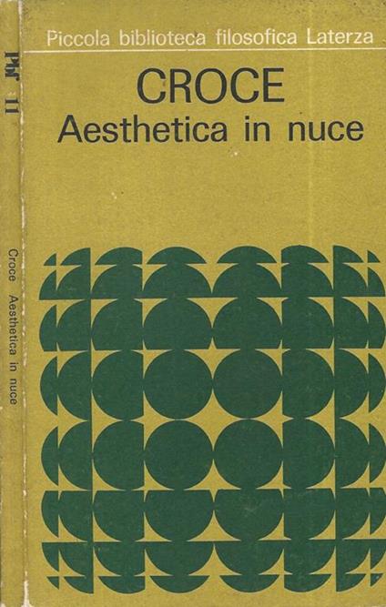 Aesthetica in nuce - Benedetto Croce - copertina