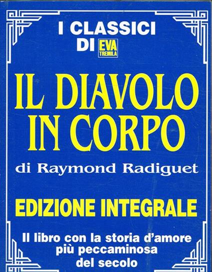 Il diavolo in corpo - Raymond Radiguet - copertina