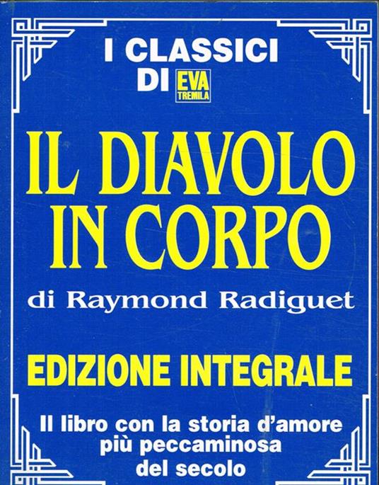 Il diavolo in corpo - Raymond Radiguet - copertina