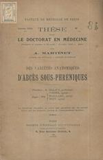 Des variétés anatomiques d'abcès sous-phréniques