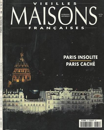 Vieilles Maisons Francaises N°170. Patrimoine Historique - copertina