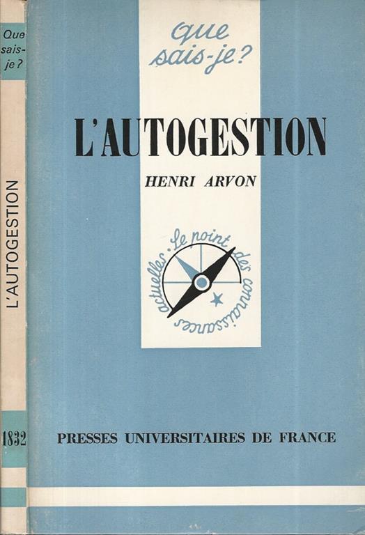 L' Autogestion - Henri Arvon - copertina