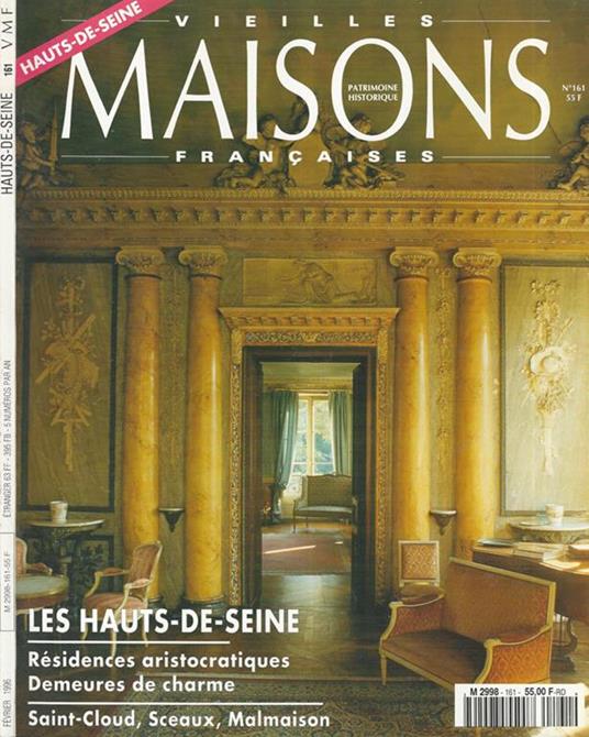 Vieilles Maisons Francaises N°161. Patrimoine Historique - copertina