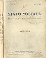 Stato sociale Anno XIII n. 1 - 5. Rivista mensile di studi finanziari economici sociali