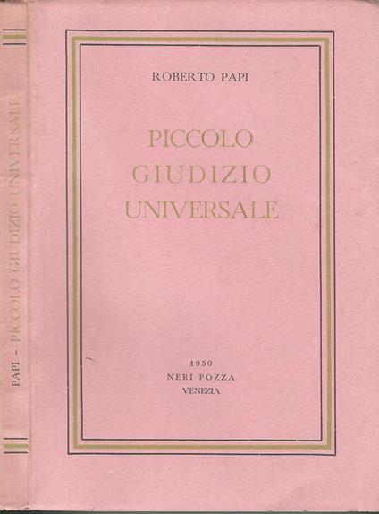 Piccolo giudizio universale - Roberto Papi - copertina