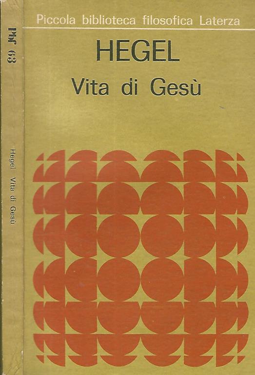 Vita di Gesù - Friedrich Hegel - copertina