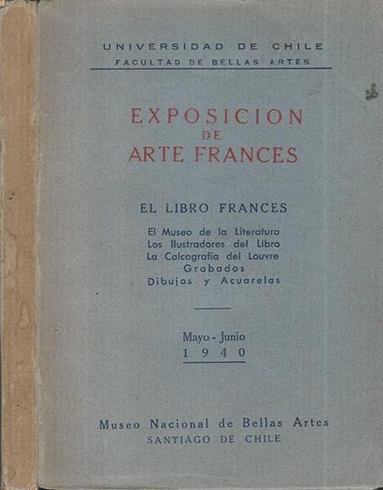 Exposicion de arte Frances. El Libro Frances - copertina
