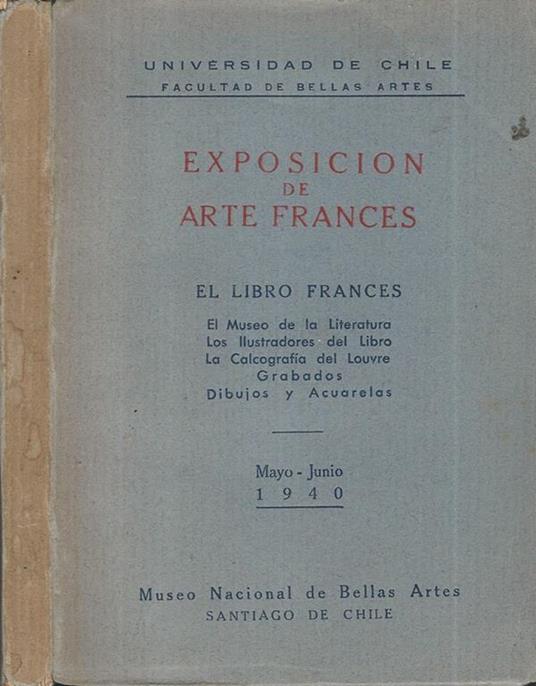 Exposicion de arte Frances. El Libro Frances - copertina
