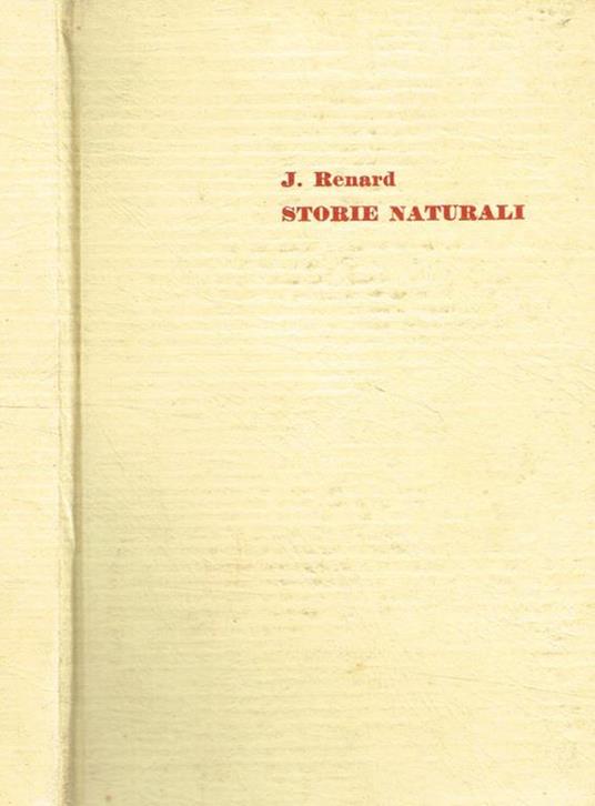 Storie naturali - Jules Renard - copertina