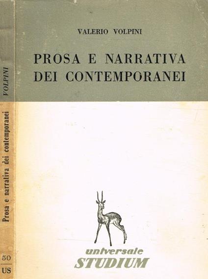 Prosa e narrativa dei contemporanei - Valerio Volpini - copertina