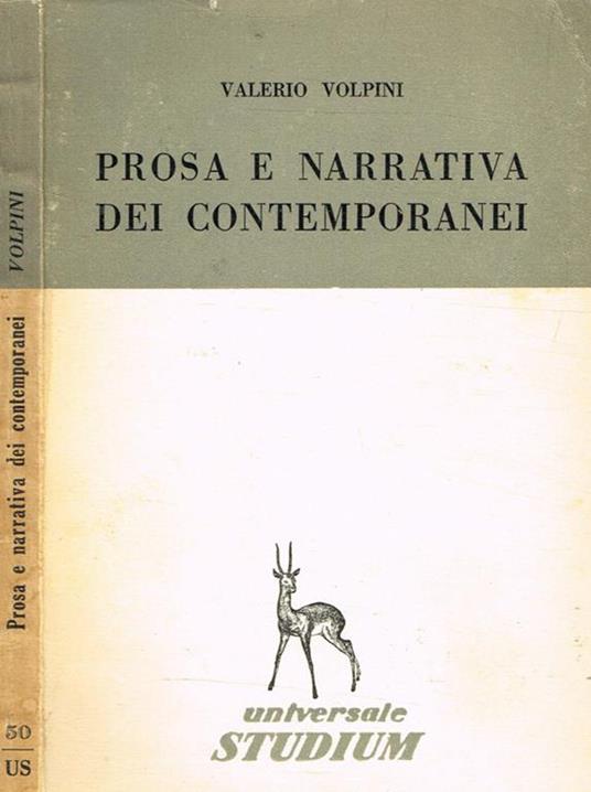 Prosa e narrativa dei contemporanei - Valerio Volpini - copertina