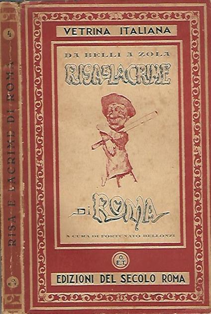 Risa e lacrime di Roma. Da Belli a Zola - Fortunato Bellonzi - copertina