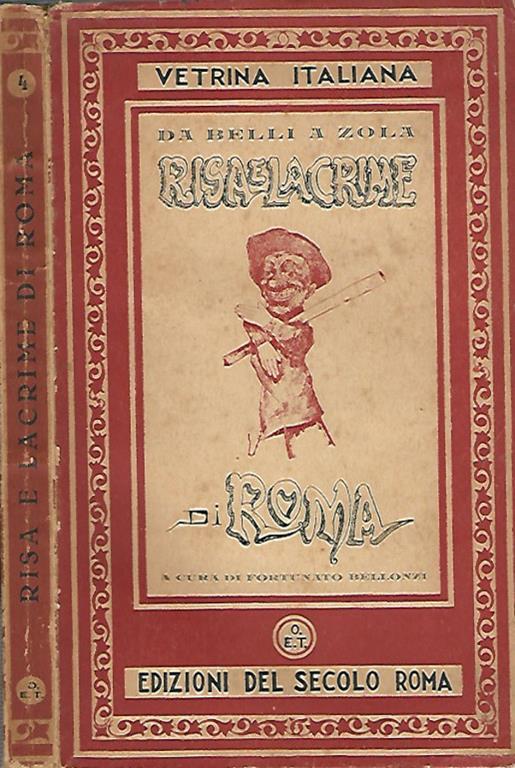 Risa e lacrime di Roma. Da Belli a Zola - Fortunato Bellonzi - copertina