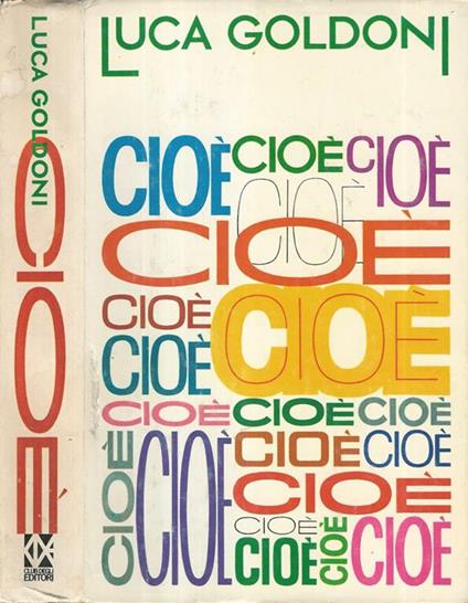 Cioè - Luca Goldoni - copertina