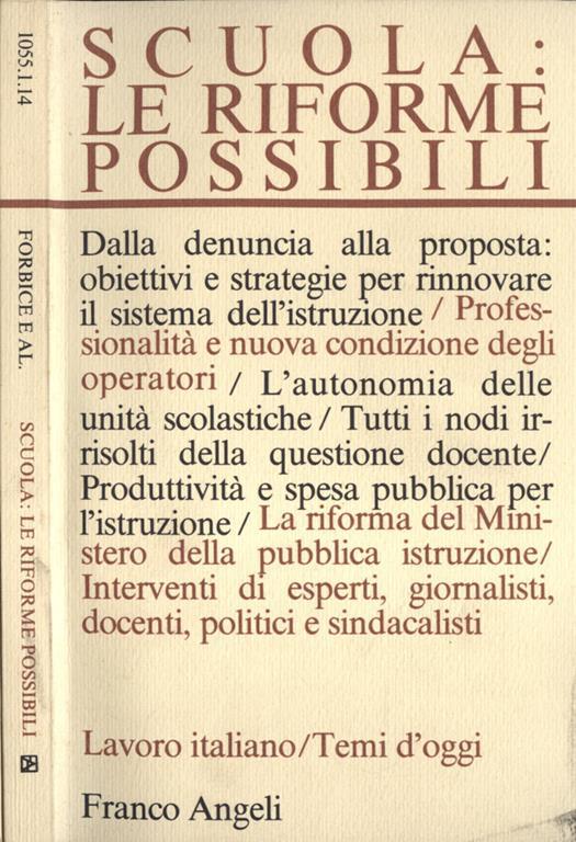 Scuola: le riforme possibili - copertina