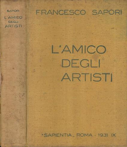 L' amico degli artisti - Francesco Sapori - copertina