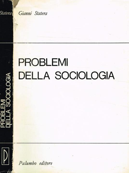 Problemi della sociologia - Gianni Statera - copertina