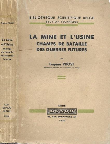Le mine et l'usine. Champs de bataille des guerres futures - copertina
