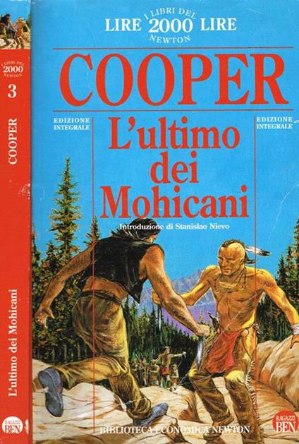 L' ultimo dei Mohicani - James Fenimore Cooper - copertina