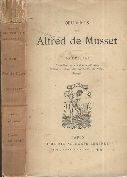 Nouvelles - Alfred de Musset - copertina