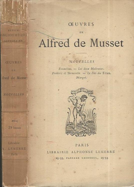 Nouvelles - Alfred de Musset - copertina