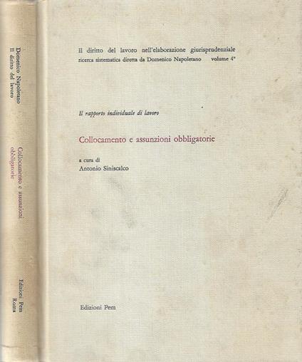 Collocamento e assunzioni obbligatorie - copertina