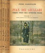 Pian dei Giullari. Panorama storico della letteratura italiana vol I II III IV. I-Dalle origini alla fine del Duecento. II-Il Trecento. III-Il Quattrocento. IV-La poesia del Quattrocento