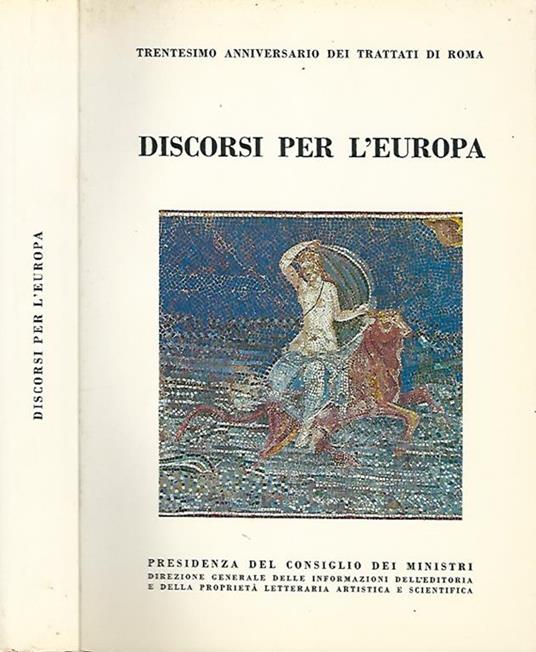 Discorsi per l'Europa - Bino Olivi - copertina