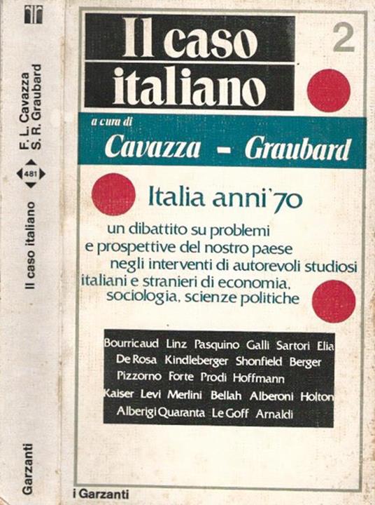 Il caso italiano - Fabio Luca Cavazza - copertina