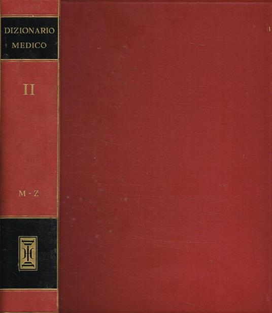 Dizionario medico vol.II. M-Z - copertina