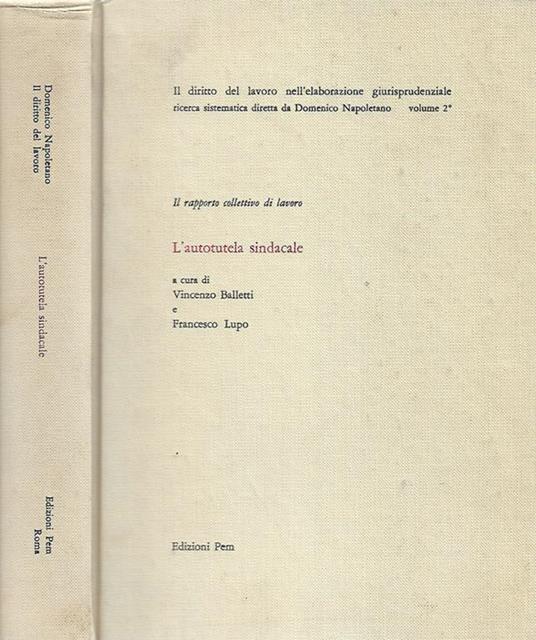L'autotutela sindacale - copertina