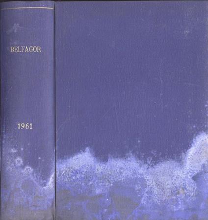 Belfagor Anno 1961. Rassegna di varia umanità - Luigi Russo - copertina
