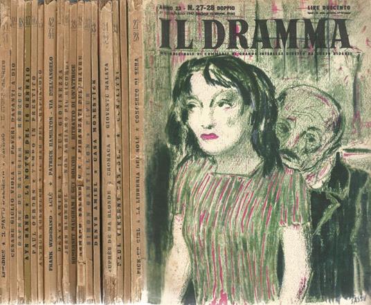 Il Dramma. Quindicinale di commedie di grande interesse. Anno 1947 - copertina